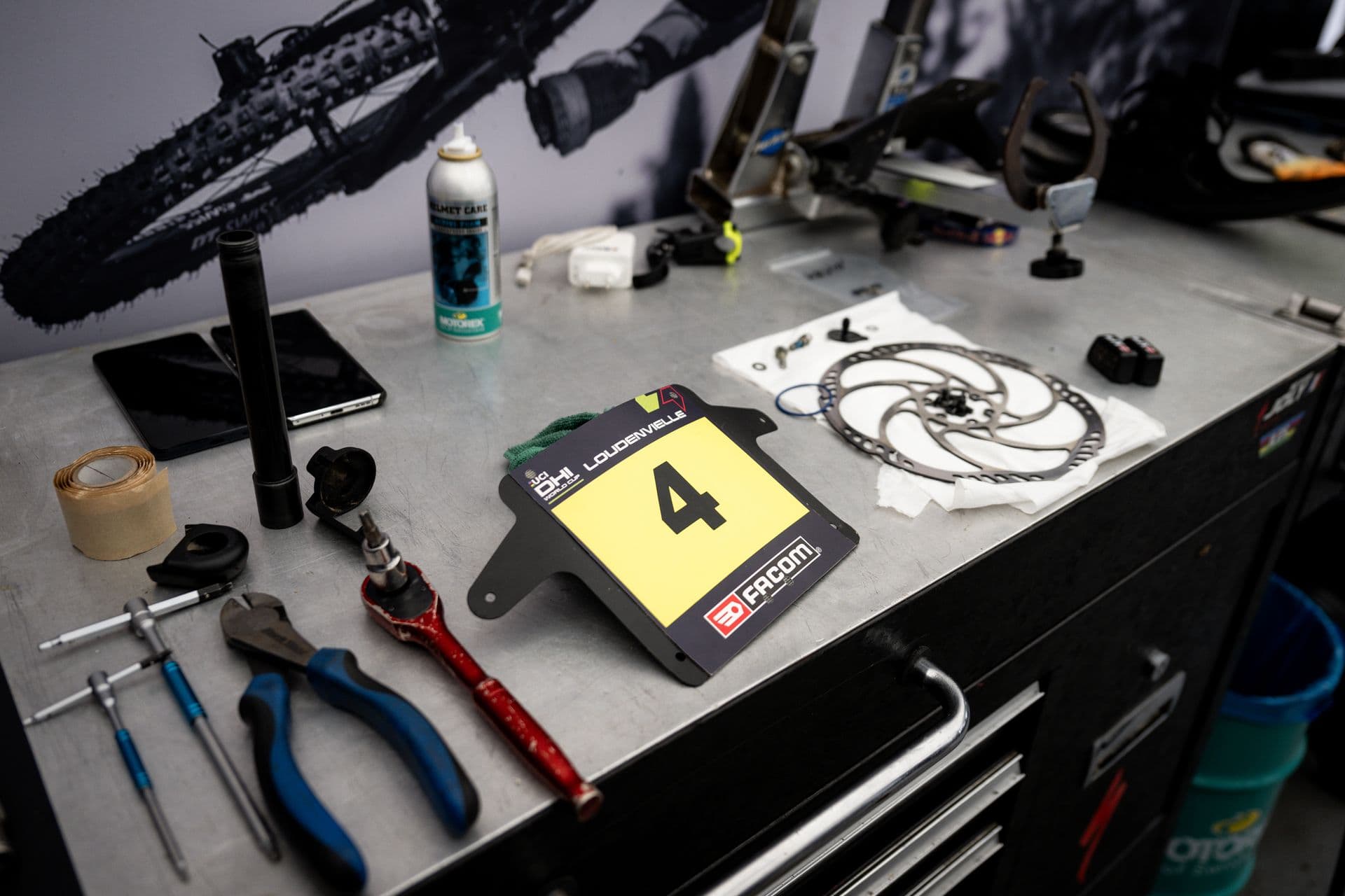 Cycling team staff at UCI race